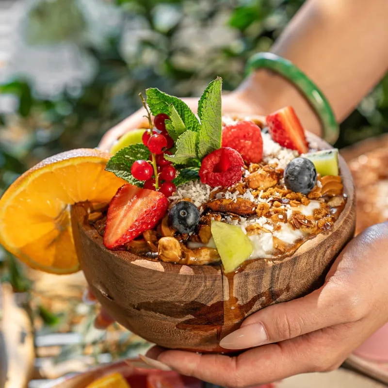 Beitrag aus dem Sorella Instagram: Frühstücksteller mit frischen Zutaten
